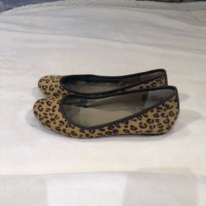 Leopard print ballet flats